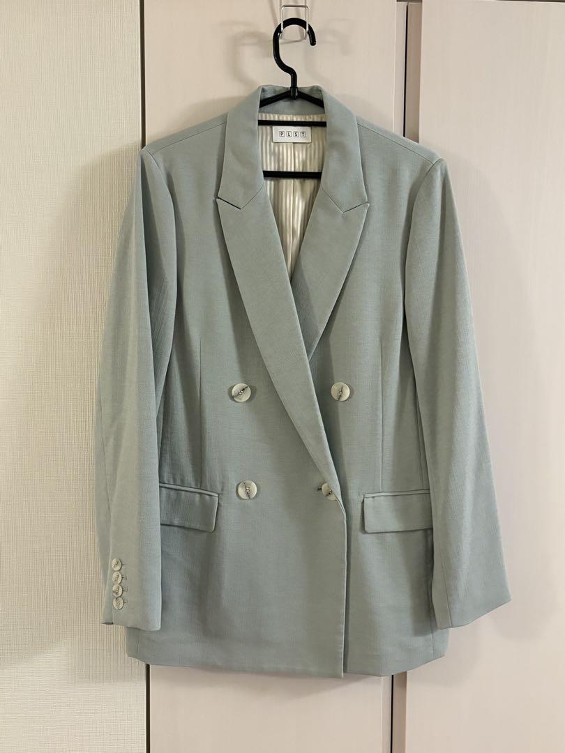 【美品】プラステ　PLST パステルカラー　ライトグリーン　セットアップ M