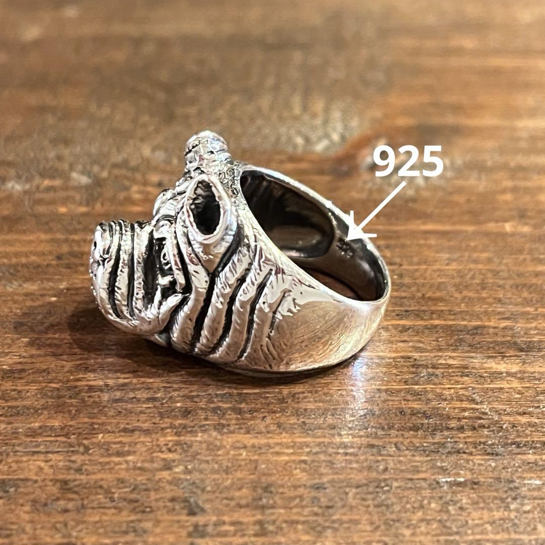 New Arrivals] シルバー925 リング Bull dog