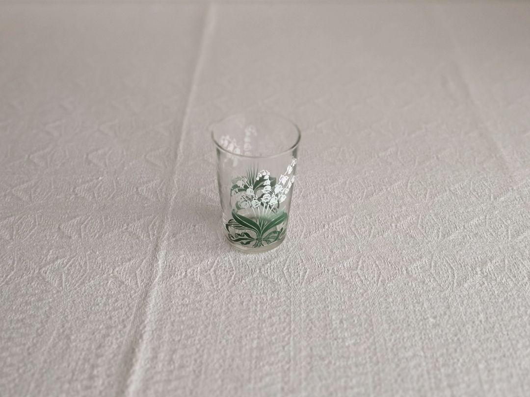 * vintage glass ❀ 可愛らしい スズラン グラス
