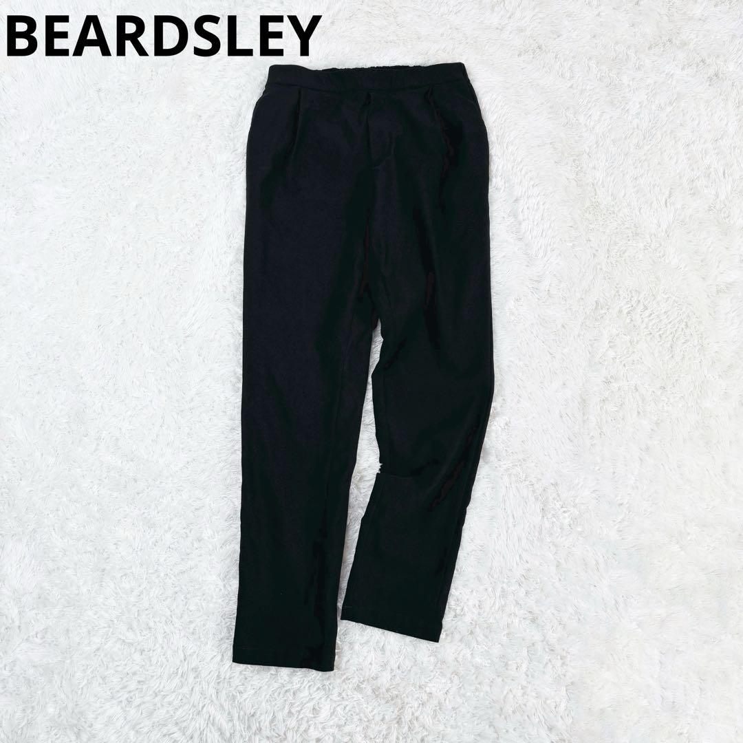 395 BEARDSLEY ハイテンションスリムタックパンツ ブラック