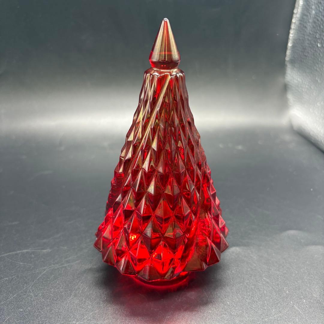 箱付 バカラ クリスマスツリー インテリア クリスタル レッド no.166 箱付 バカラ クリスマスツリー インテリア クリスタル レッド no.166