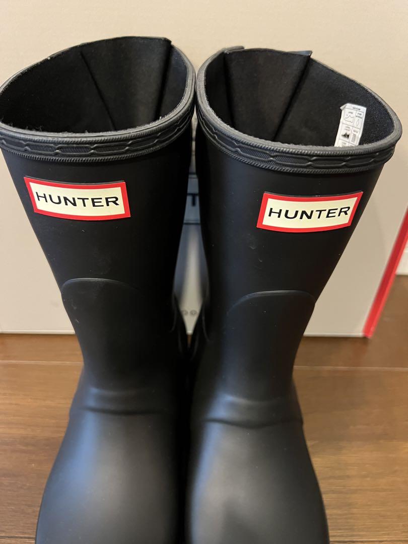 【HUNTER】 ハンター オリジナルショート 黒 長靴 38 24cm