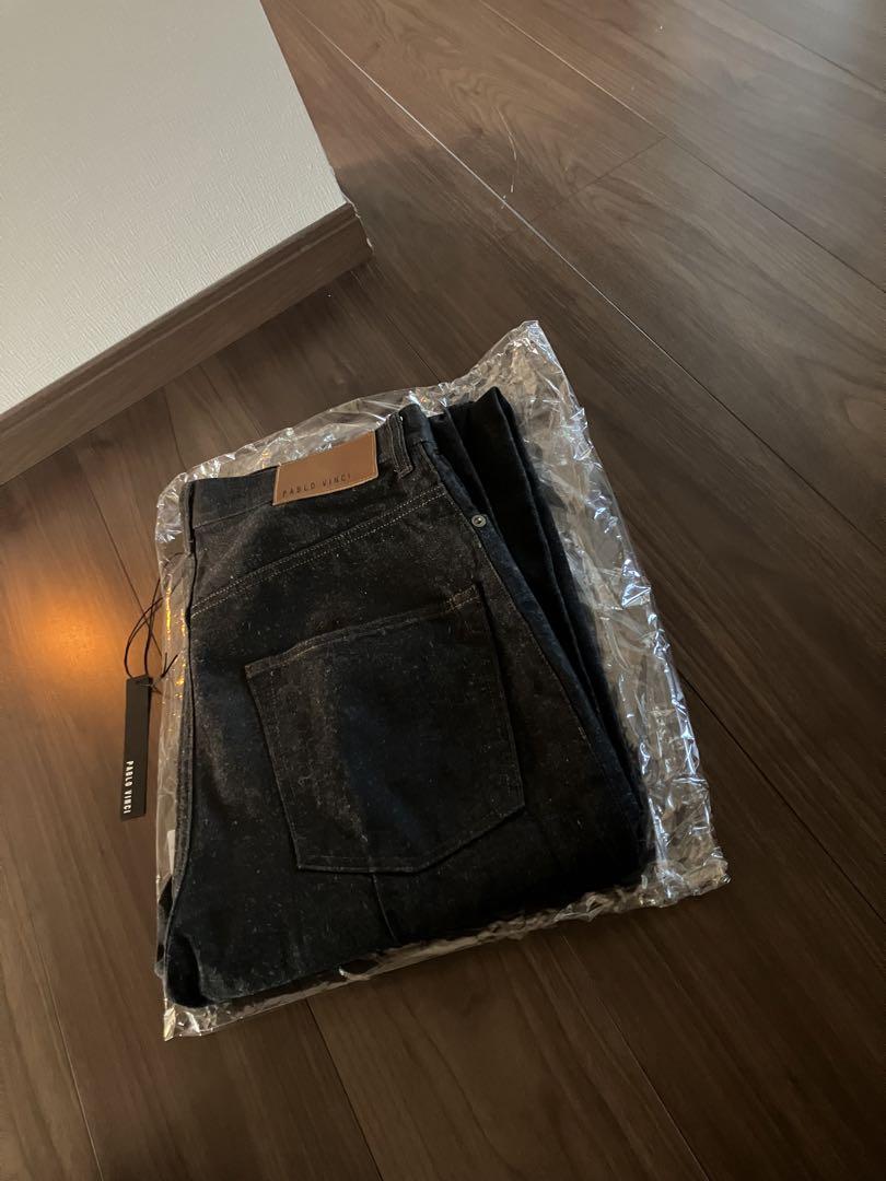 パンツ pablo vinci Hemp denim wide slacks
