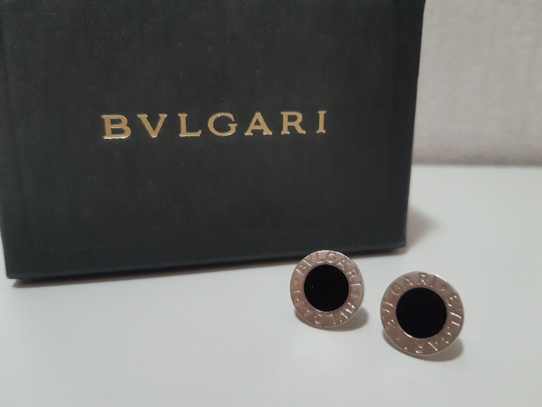 【片耳のみ】ブルガリ BVLGARI ピアス K18 WG オニキス