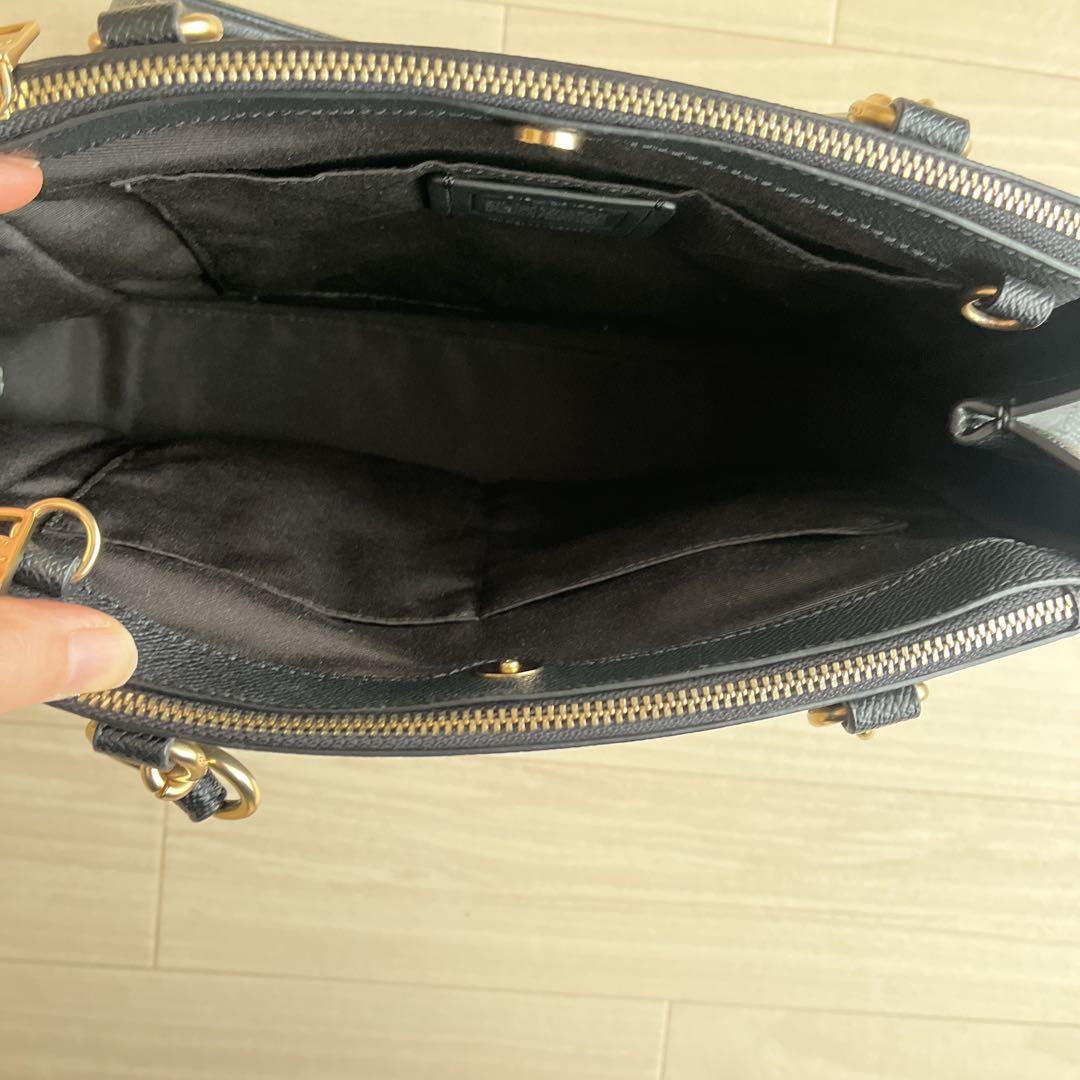 美品】コーチ トートバッグ ハンドバッグ 黒