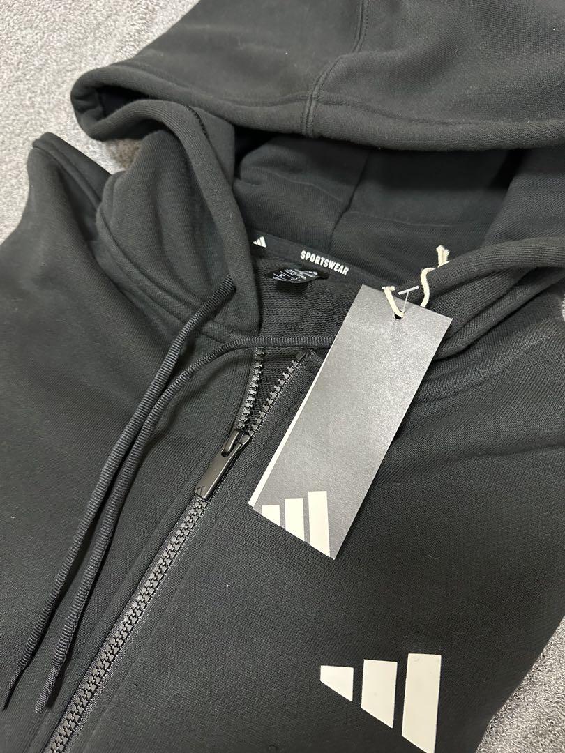 新品タグ付 adidas アディダス セットアップ スウェット 黒 L