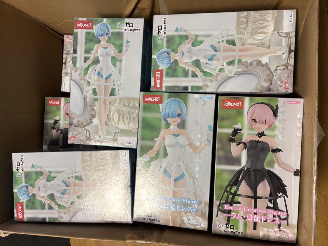 ラウンドワン限定 リゼロ レム&ラム 鳥籠ドレス 2種11個セット