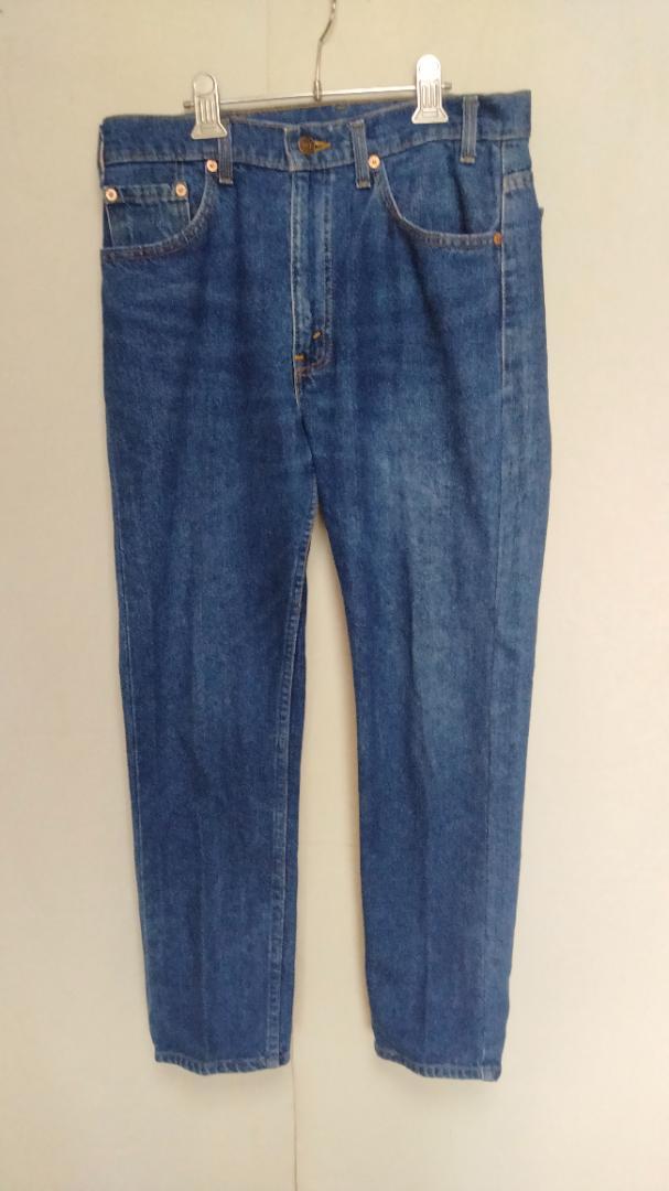 ビンテージ90年代LEVIS505紙パッチデニムジーンズ青正規品W33L34