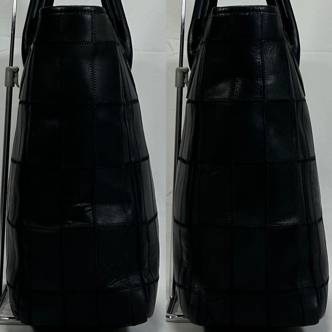 【極美品】トライオン パネルレザー トートバッグ パッチワーク レザー A4可 極美品】トライオン パネルレザー トートバッグ パッチワーク