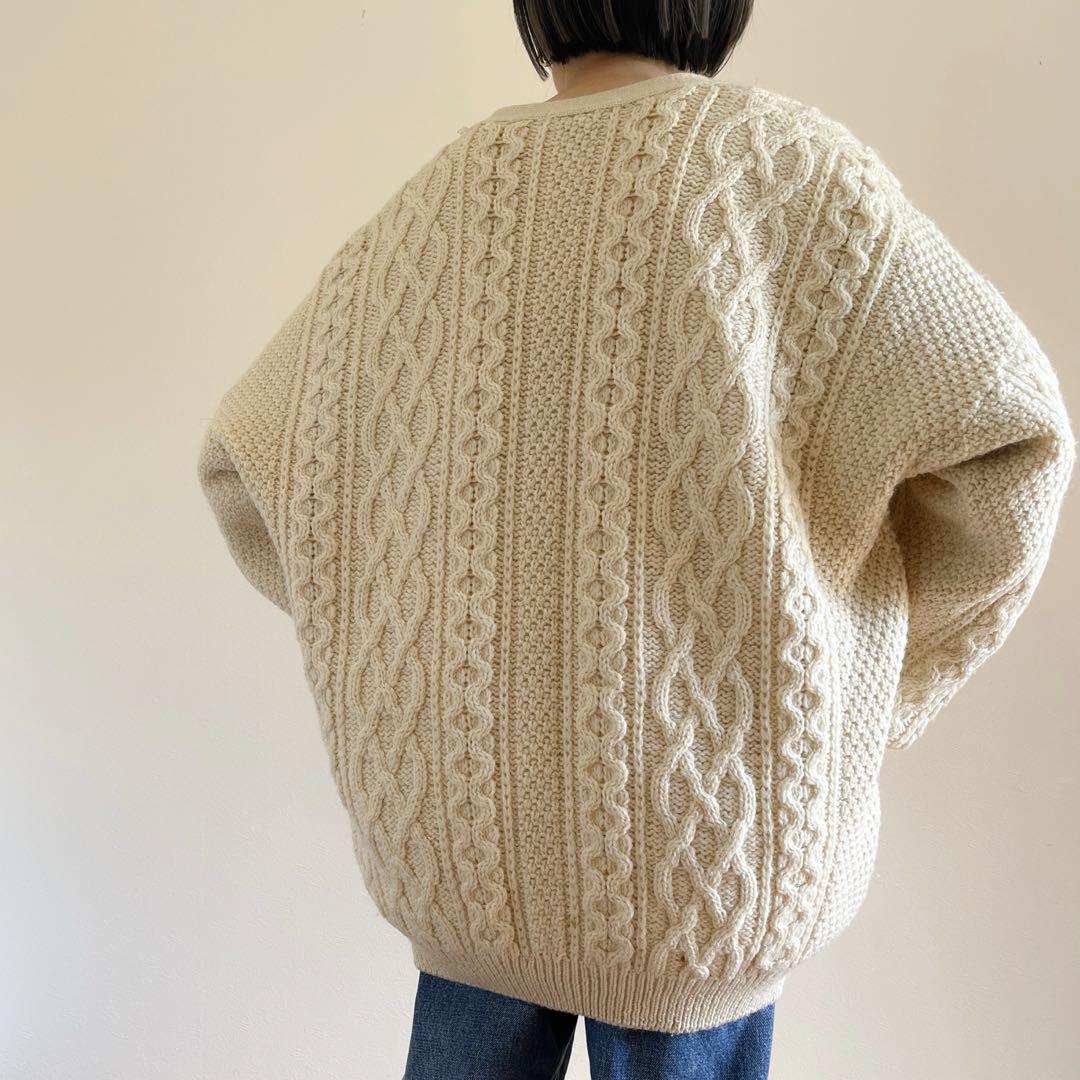 Vintage aren kint cardigan écru
