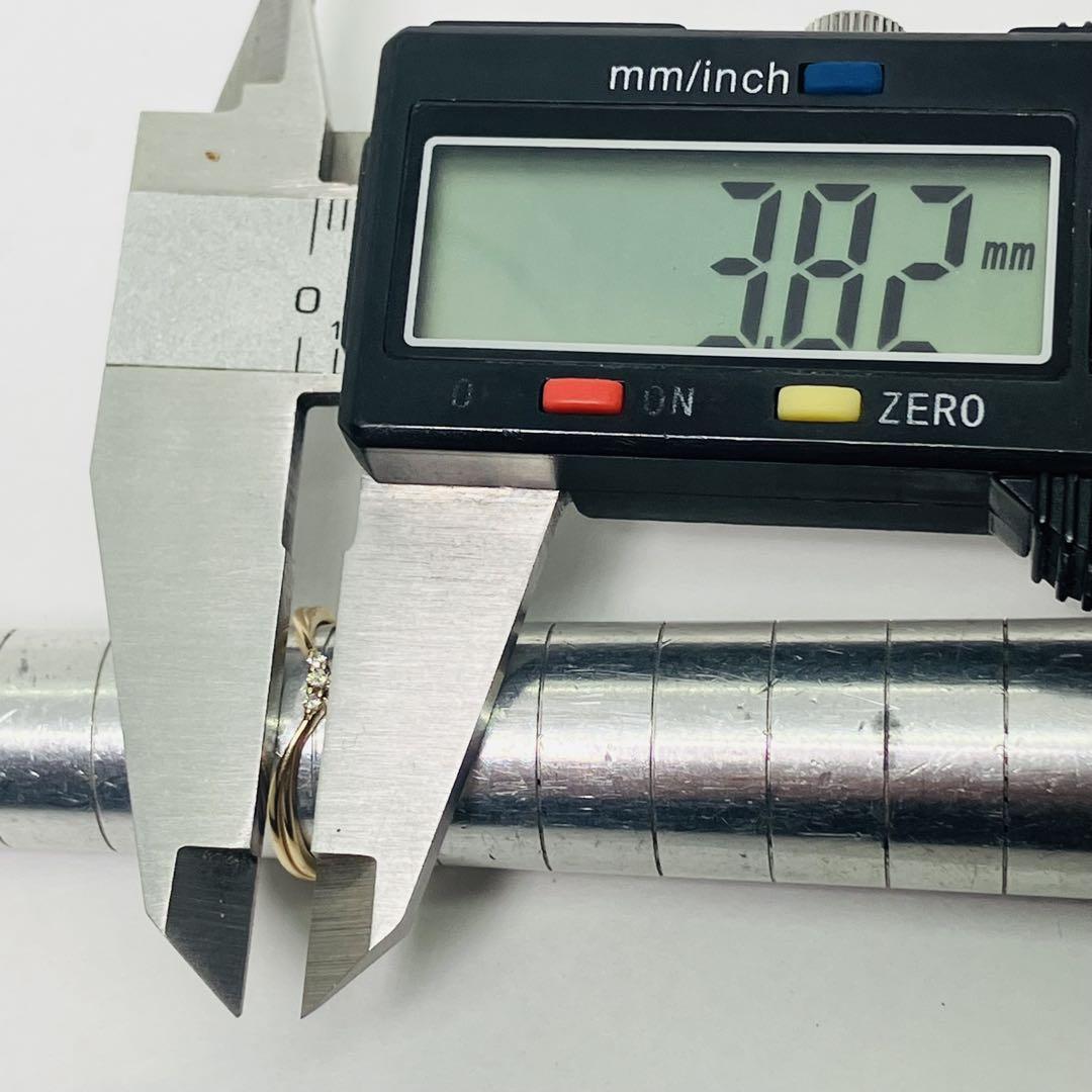 K10 ダイヤモンド付き リング