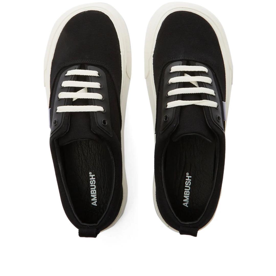 関税込【AMBUSH】New Low Vulcanised ロートップ スニーカー Ambush New Low Vulcanized Sneaker Black メンズ
