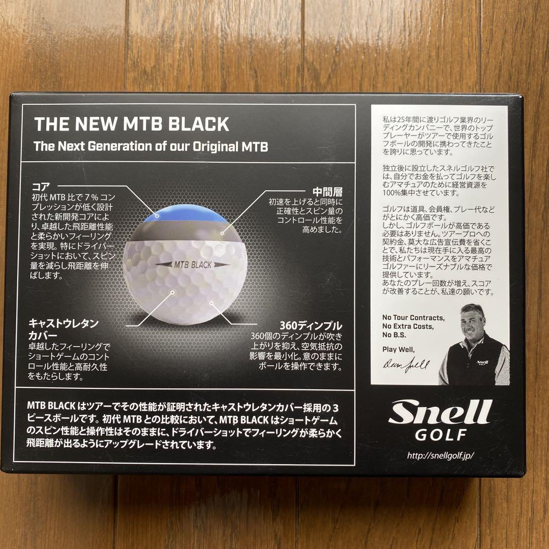 Snell Golf MTB BLACK ゴルフボール 11個入り