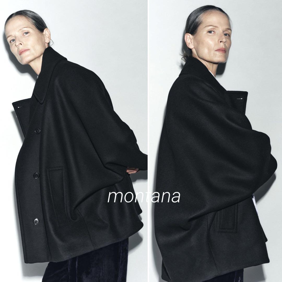新品 2023aw ZARA manteco ウールブレンド ショートコート