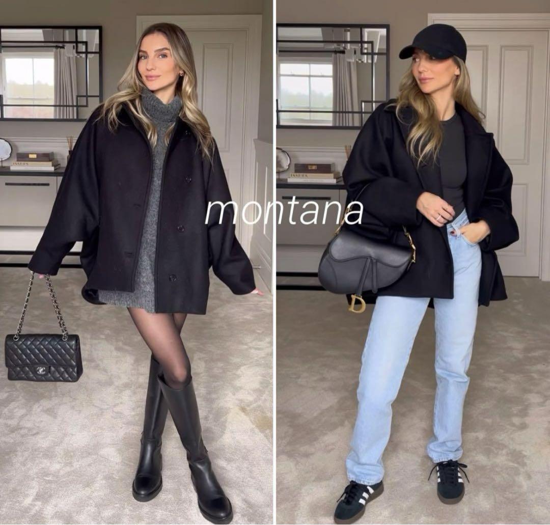 完売品 ザラ ZARA 23AW マンテコ ウールブレンドオーバーサイズコート 完売品 ザラ ZARA 23AW マンテコ ウールブレンドオーバーサイズ