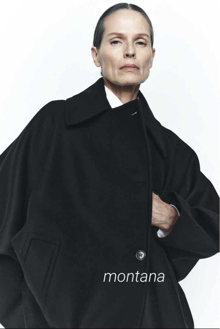 ZARA MANTECO オーバーサイズ ウール ブレンド ショートコート
