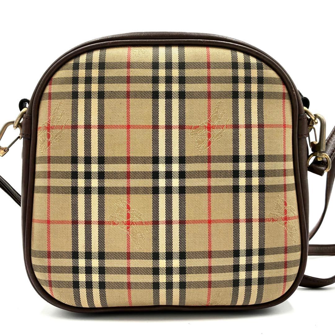 【正規品】バーバリー ヴィンテージ ショルダーバッグ ノバチェック ホースロゴ