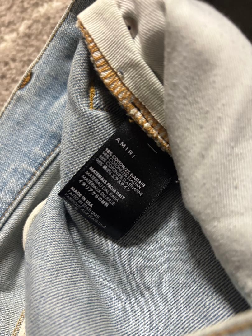 AMIRI ダメージ加工デニムパンツ 28