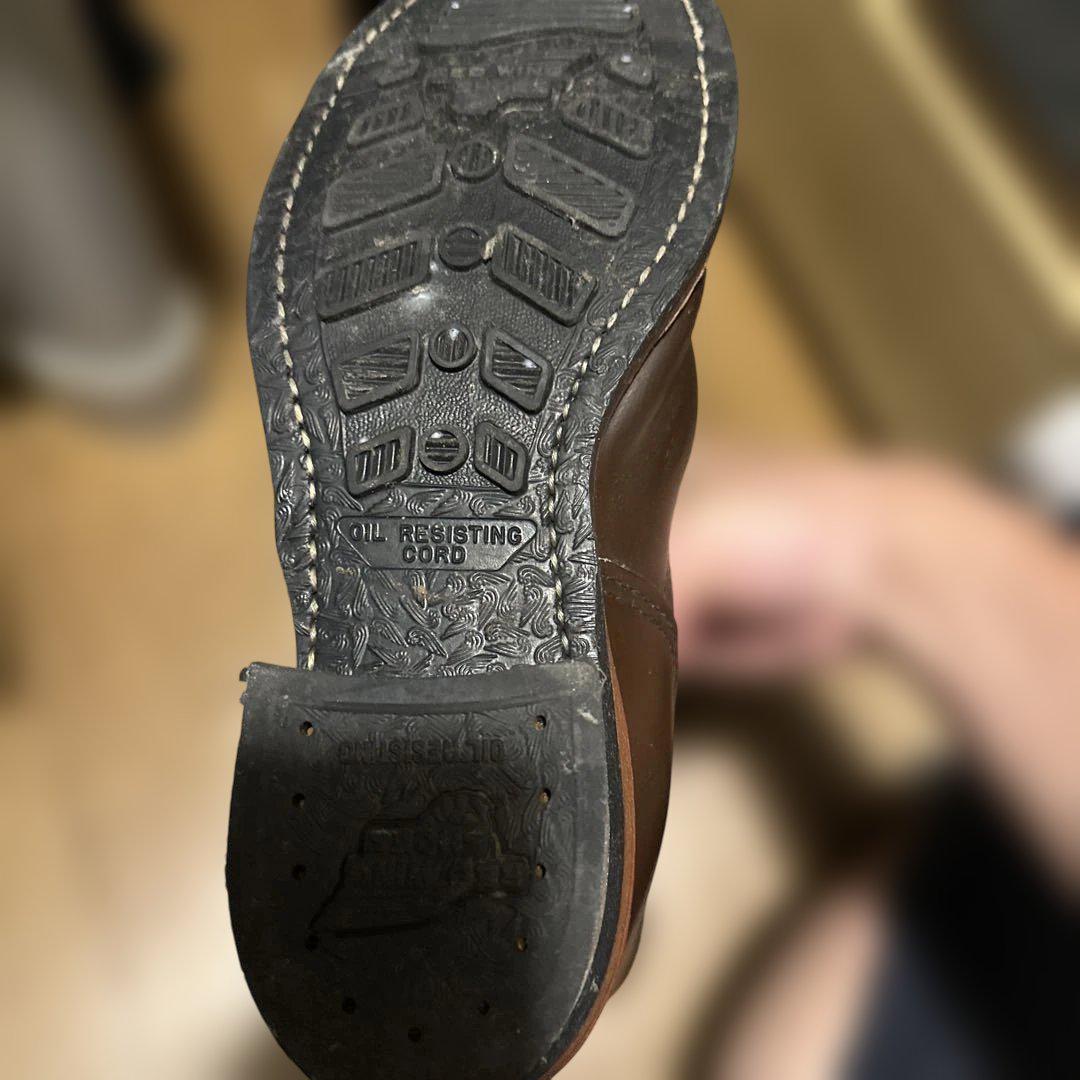 REDWINGダークブラウン レザー エンジニアブーツ