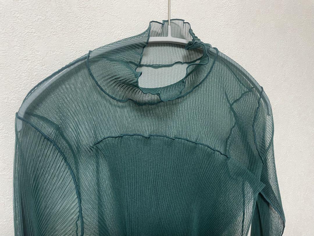コトハヨコザワ　sheer layer long sleeve