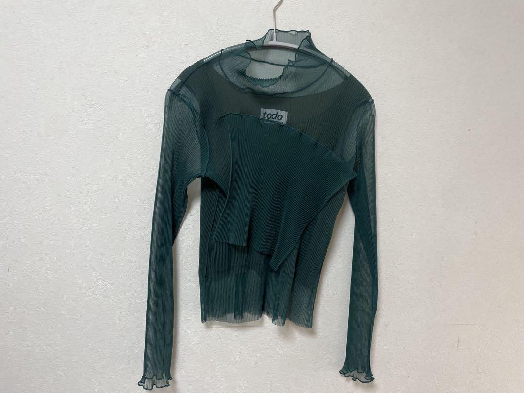 コトハヨコザワ　sheer layer long sleeve