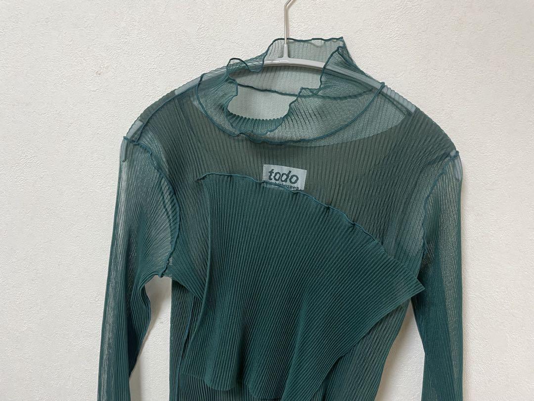 コトハヨコザワ　sheer layer long sleeve