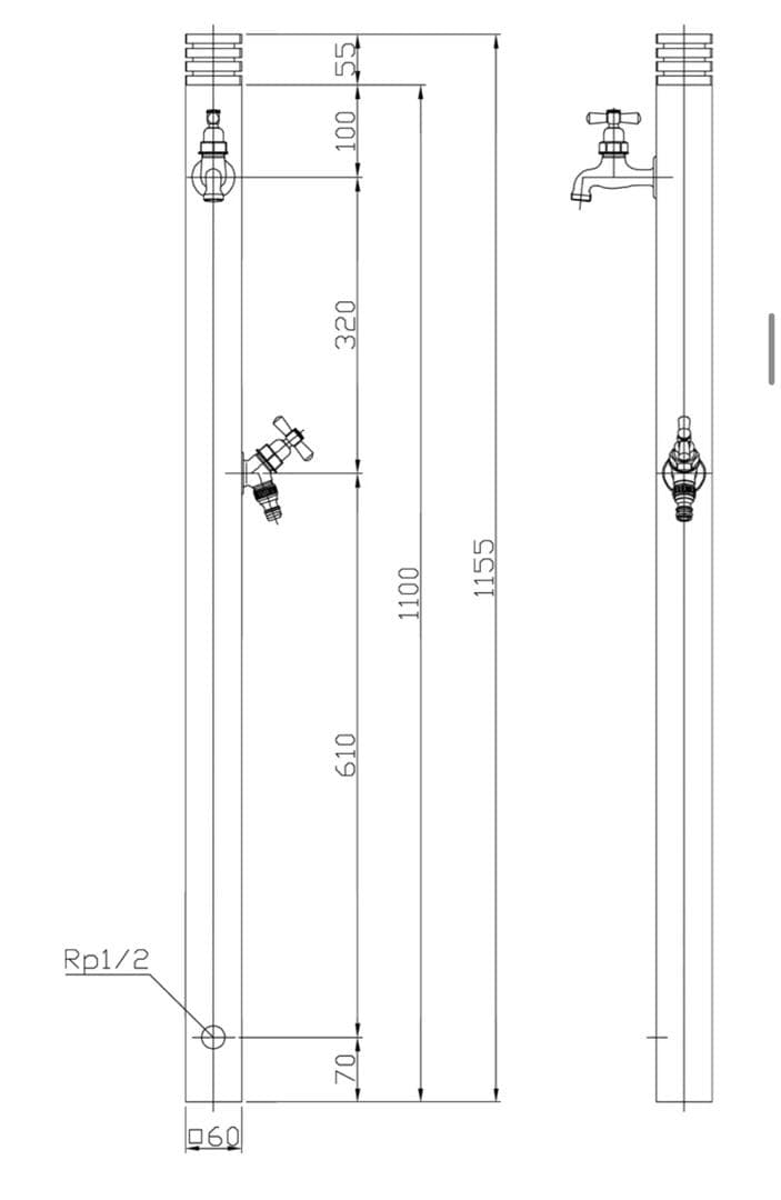 真鍮 立水栓 Miyabi 雅 セキスイエクステリア セキスイデザインワークスやや傷や汚れあり YUZUMIYA_COM