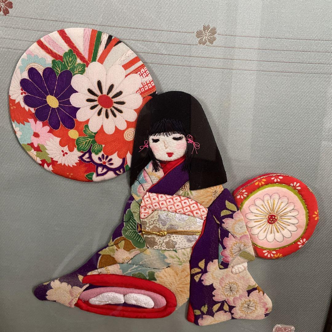 布絵(押し絵) 額入り、壁掛け