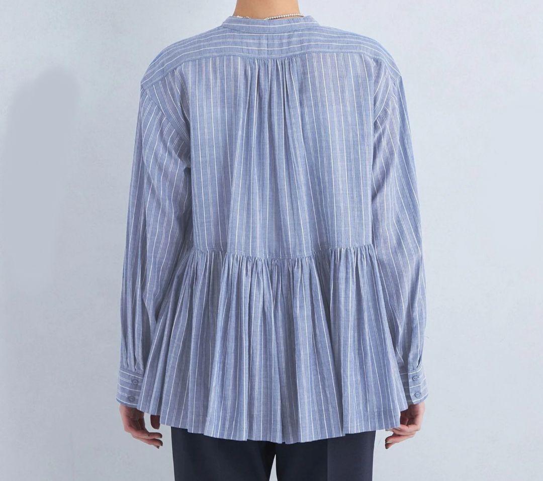 【新品】green label relaxing 全方位映えブラウス ストライプ