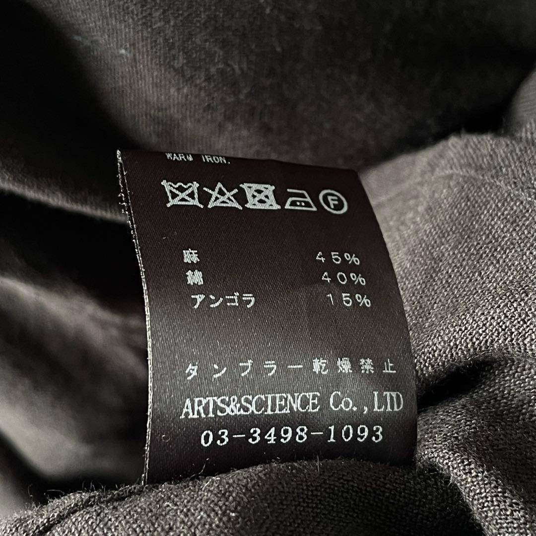 ARTS SCIENCE Back button long shirt 1 黒M ARTS SCIENCE DECORATOM_COM_BR