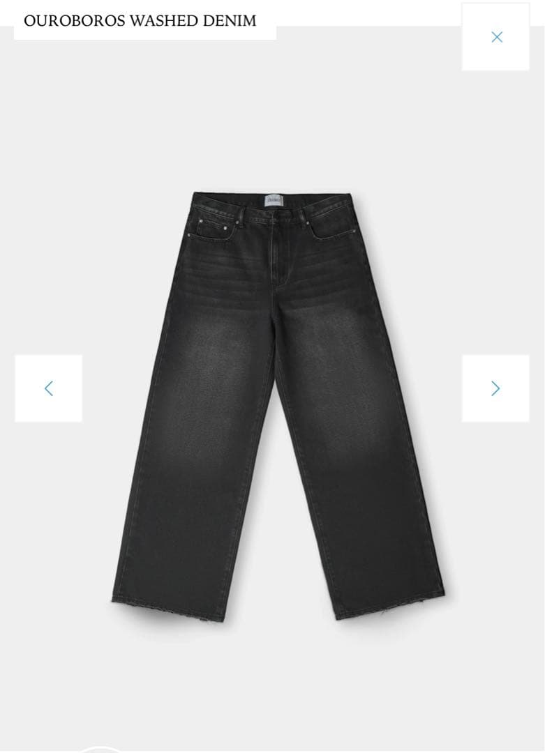 ideaswam ブラックデニム Mサイズ