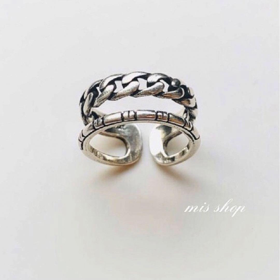 チェーンリング　シルバー925 2個セット silver925 2連チェーンリング/シルバー925 リング ring - メルカリ
