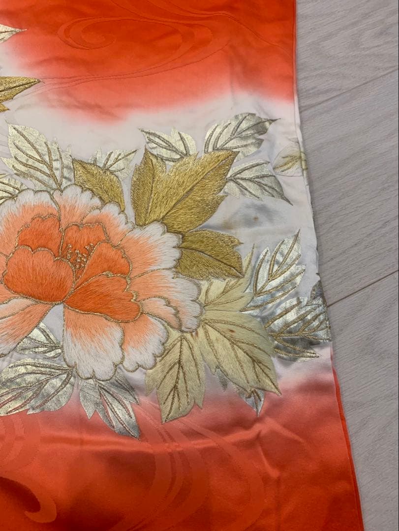 振り袖 着物 大正ロマン アンティーク レトロ 羽織 道行 波柄 菊 振り袖 着物 大正ロマン アンティーク レトロ 羽織 道行 波柄 菊