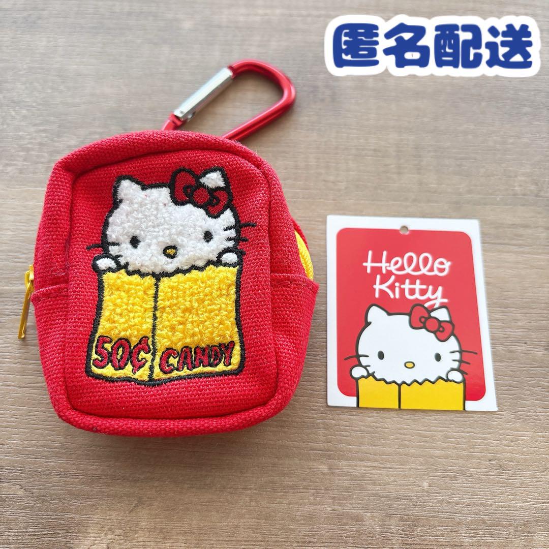 美品】キティ ハローキティ展 カラビナミニポーチ 50周年 - メルカリ