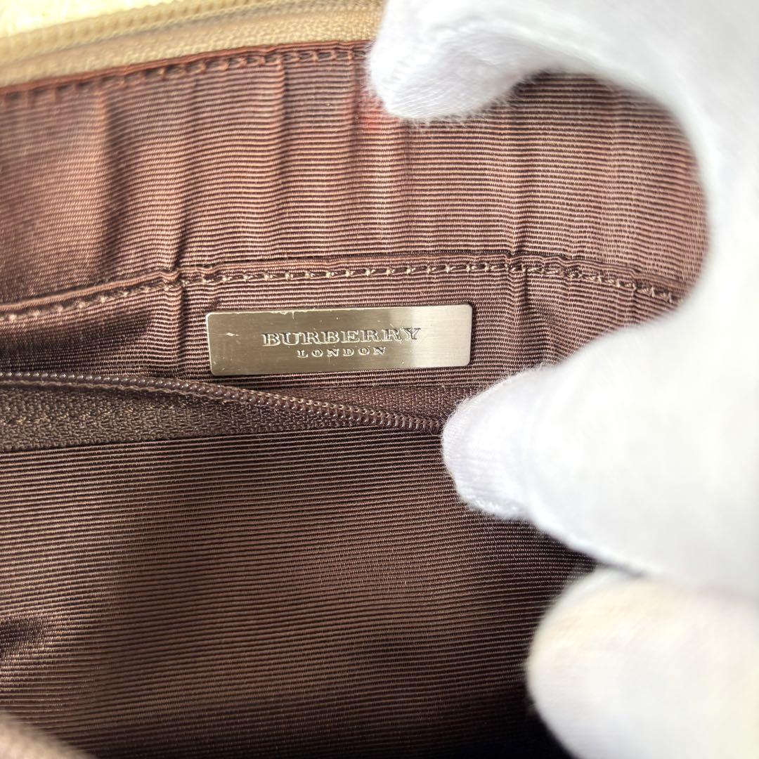 Burberry　バーバリー ワイルドステッチ レザー スエード 　ハンドバッグ