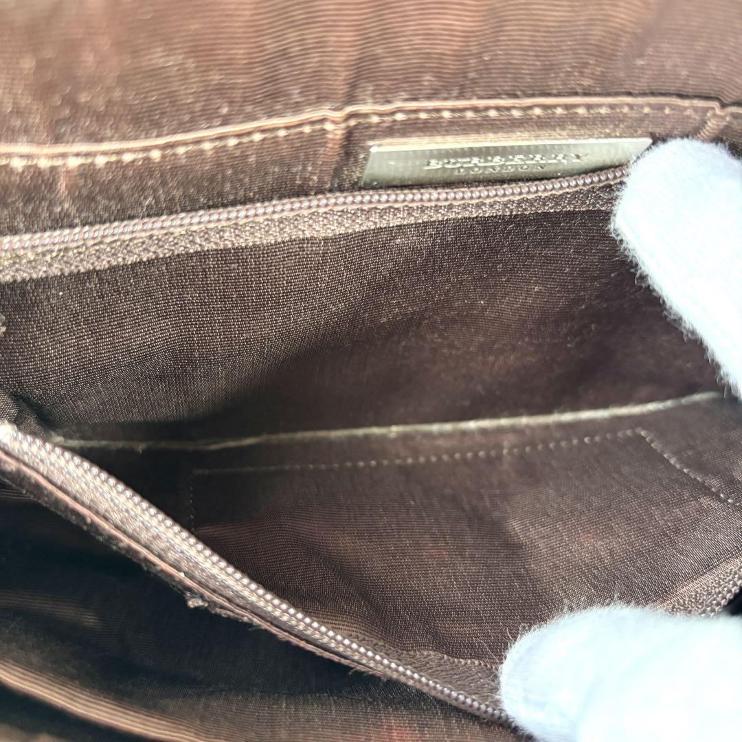 Burberry　バーバリー ワイルドステッチ レザー スエード 　ハンドバッグ