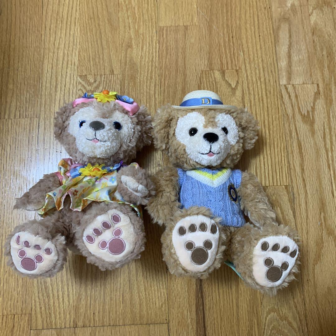 クマのぬいぐるみ 2体セット　ダッフィー　シェリーメイ