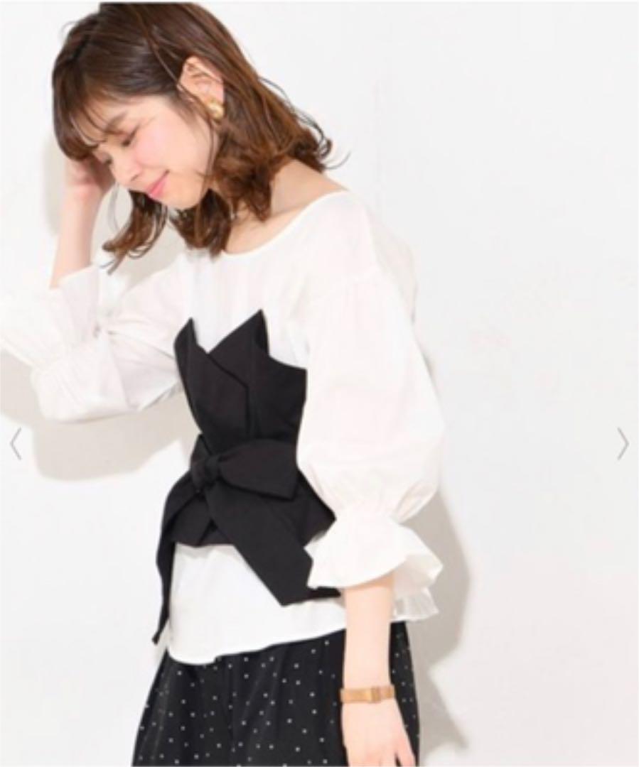 mercari代購 - natural couture ビスチェドッキングブラウス mercari代購 - natural couture ビスチェドッキングブラウス