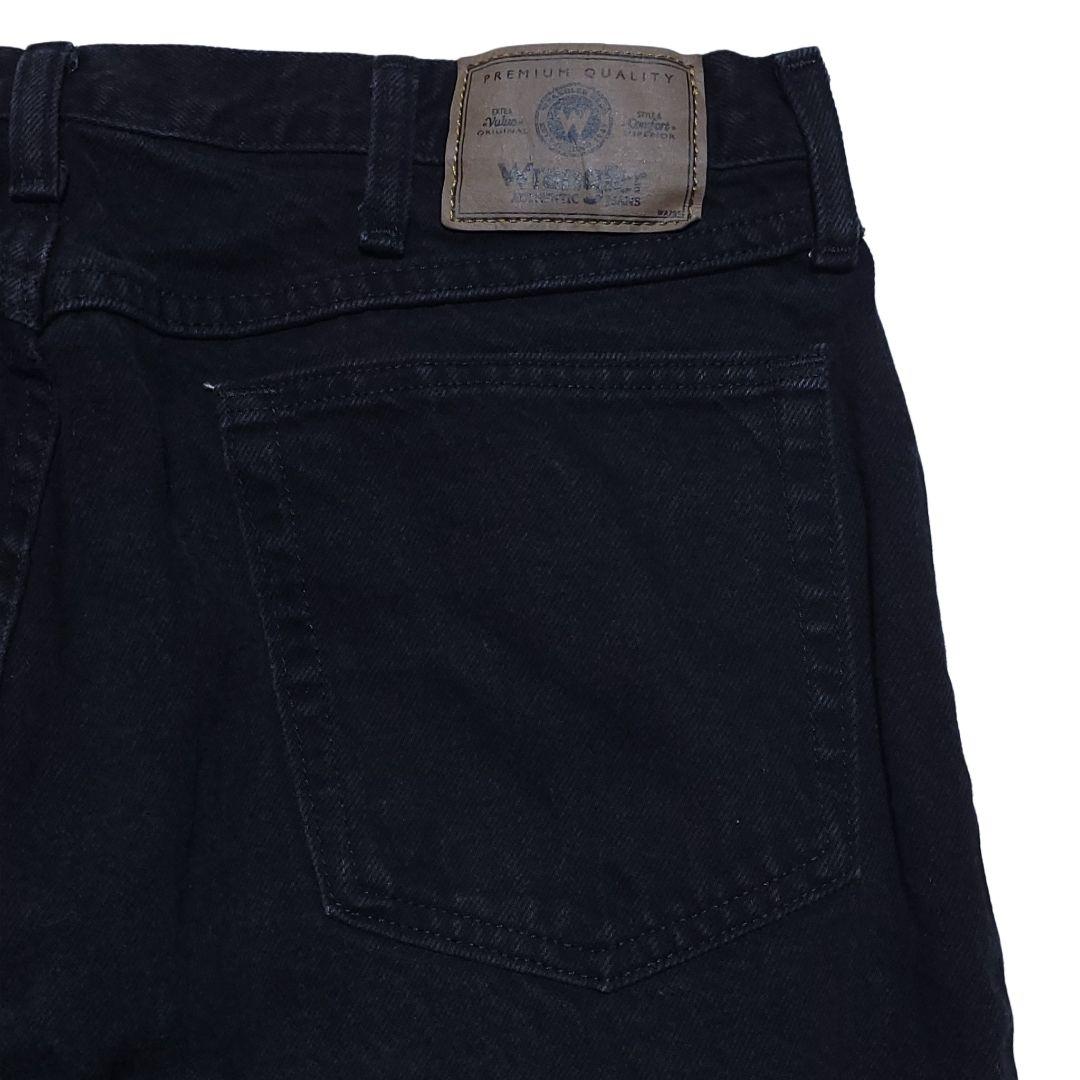 古着 00s WRANGLER ブラックデニム アメカジ ストリート W36