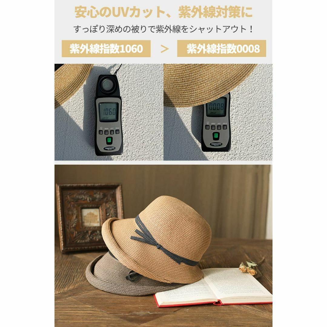 キャスケット レディース 帽子 麦わら帽子 小顔効果 通気性 風通し 折りたたみ