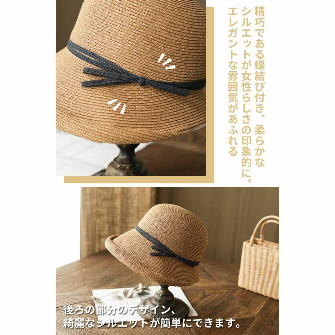 キャスケット レディース 帽子 麦わら帽子 小顔効果 通気性 風通し 折りたたみ