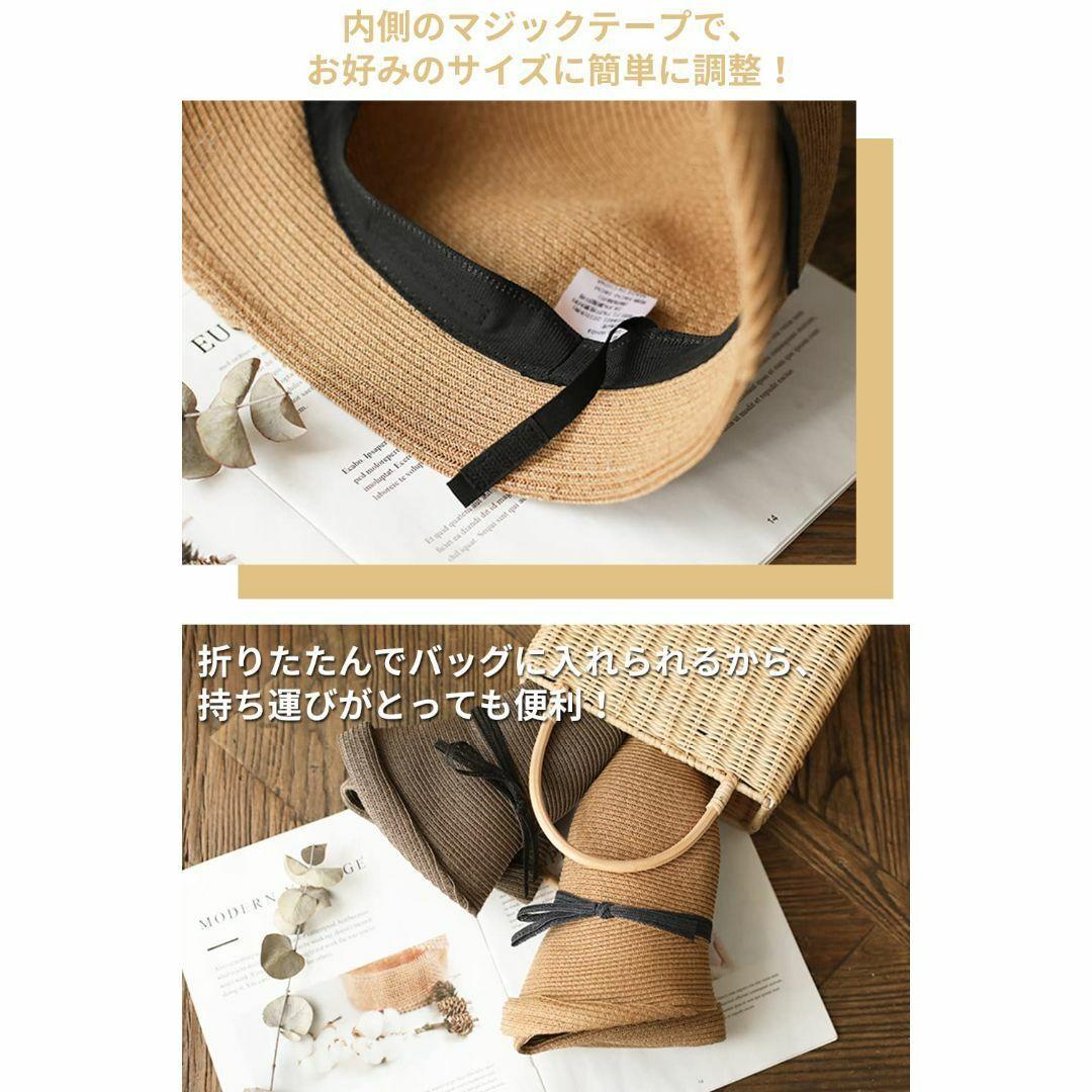 キャスケット レディース 帽子 麦わら帽子 小顔効果 通気性 風通し 折りたたみ