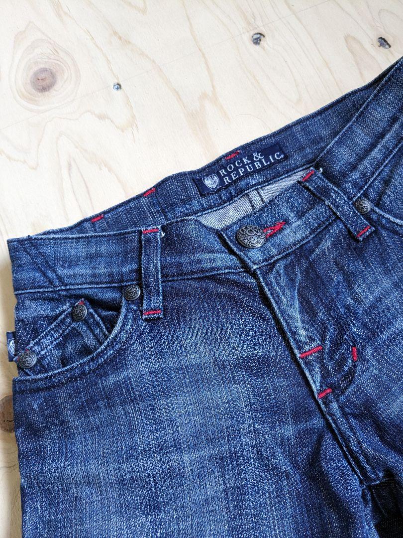 【新品】ROCK&REPUBLIC ローライズ デニムパンツ ブーツカット 新品】ROCK&REPUBLIC ローライズ デニムパンツ ブーツカット