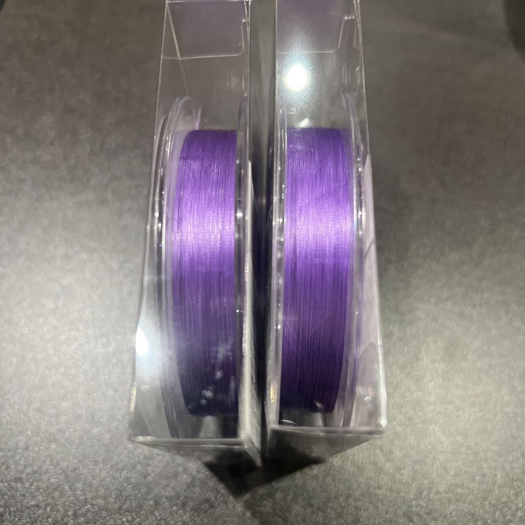スクイッドマニア　PEライン　ステルスパープル　0.5号210m 2個セット X8-PE 0.5-210m ステルスパープル（烏賊Style限定） - エギング