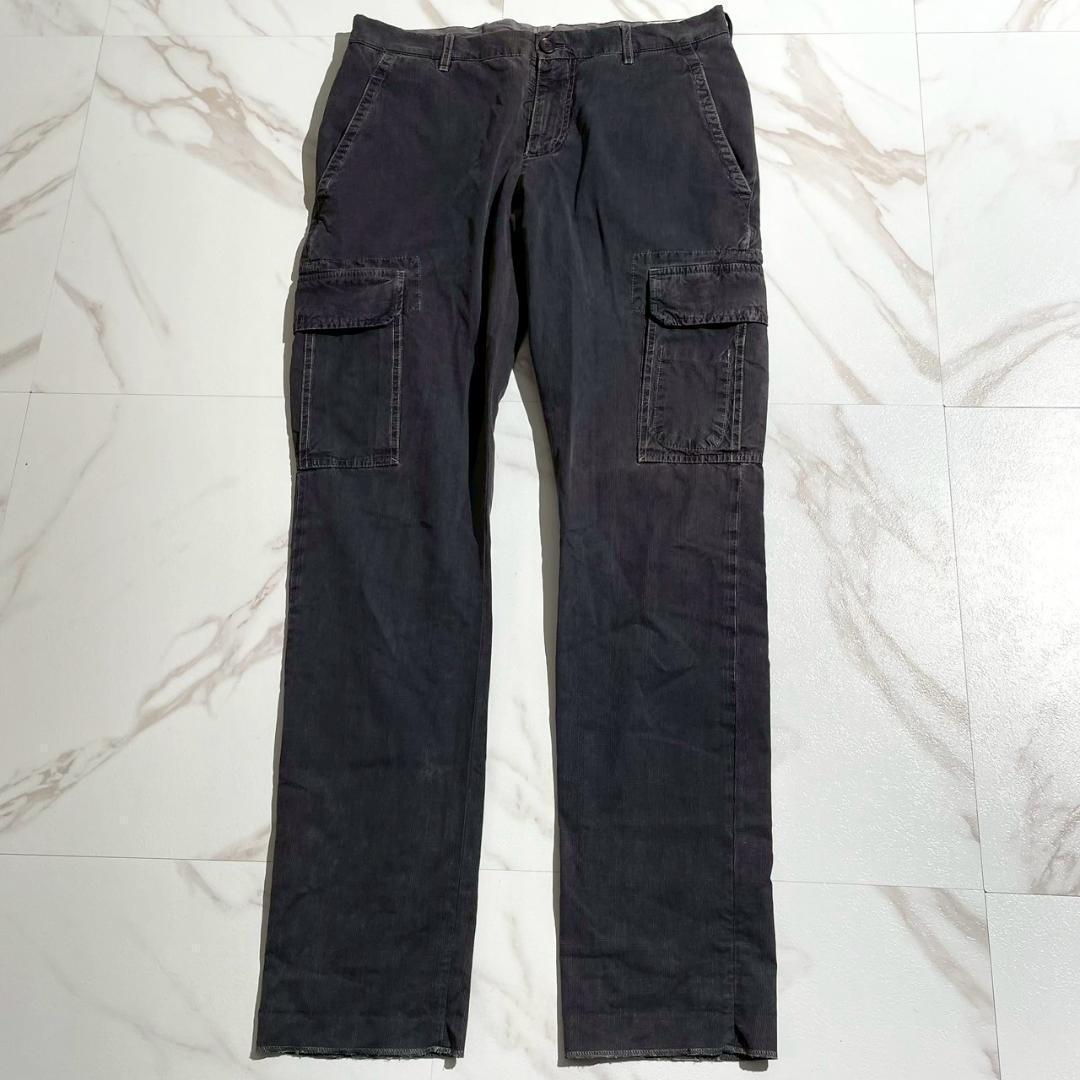 BRUNELLO ブルネロクチネリ カーゴパンツ チェック グレーM BRUNELLO CUCINELLI