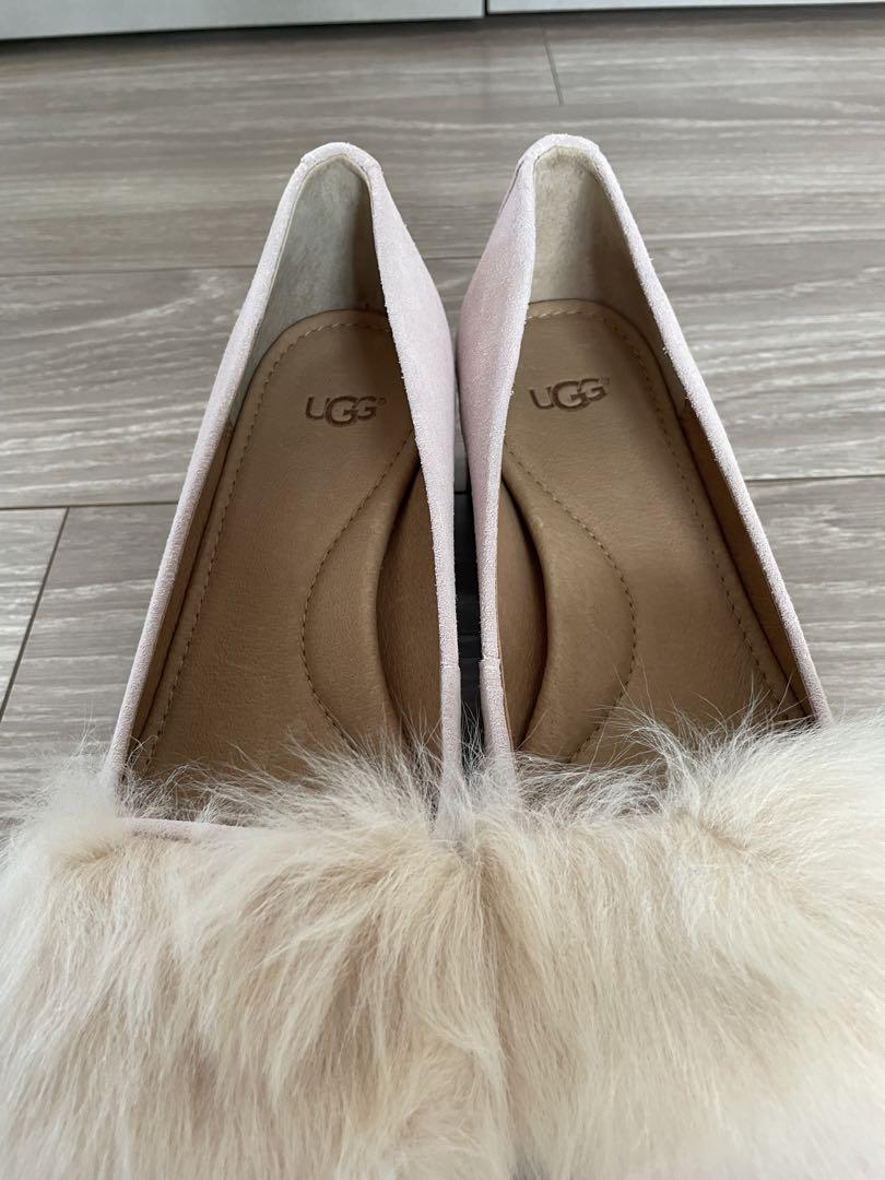 UGGフラットシューズ UGG スエード 黒 フラット パンプス