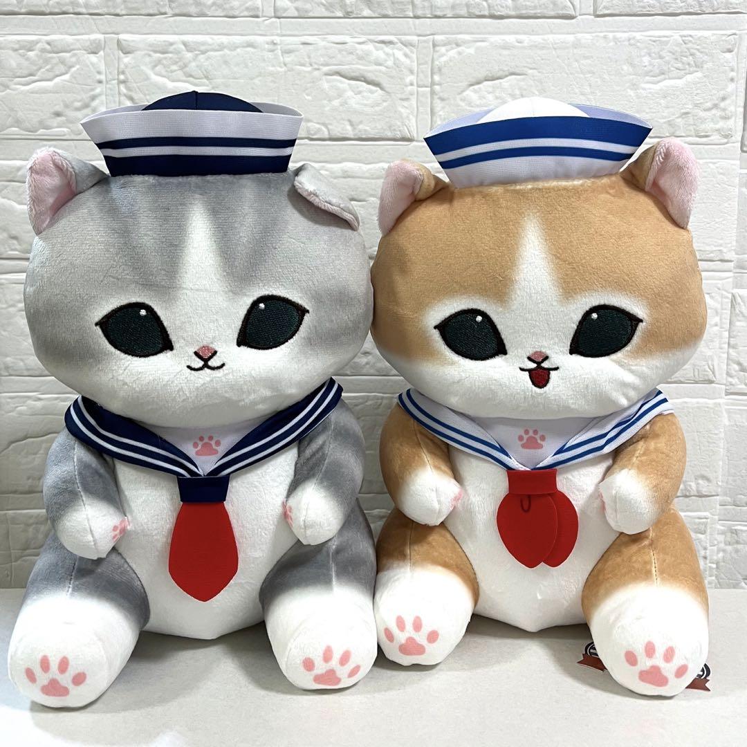 【モフサンドmofusand】セーラーにゃん BIGぬいぐるみ 2種×3セット mofusand モフサンド セーラーにゃんBIGぬいぐるみ 〈全2種