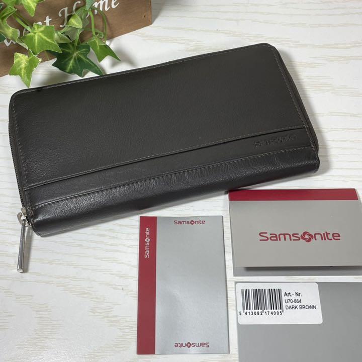 サムソナイト 財布 samsonite メンズ 長財布 レザー U70-864