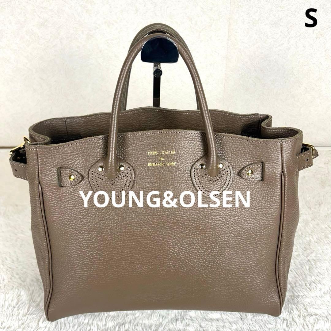 ヤングアンドオルセン エンボスレザー ベルテッド トート S エトゥープYOUNG OLSEN The DRYGOODS STORE