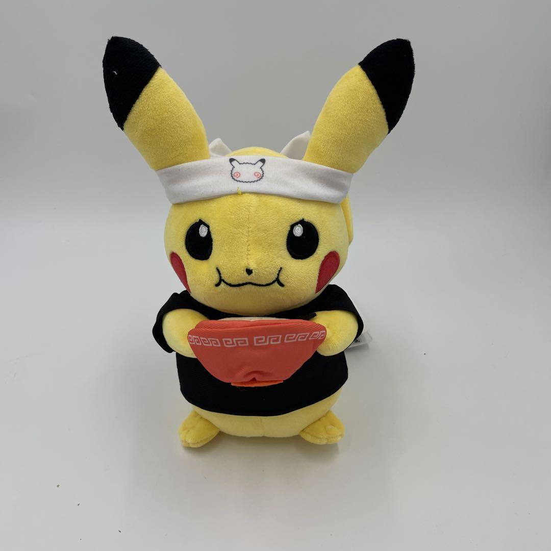 ラーメンピカチュウ にわか面ピカチュウ　ぬいぐるみ セット ポケモンセンターフクオカ ぬいぐるみ ラーメンピカチュウ